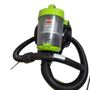 BISSELL Zing Lightweight Bagless Canister Vacuum 2156 Black Citrus Lime